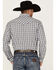 Image #4 - Rough Stock By Panhandle Men's Dobby Small Plaid Print Long Sleeve Pearl Snap Western Shirt, White, hi-res