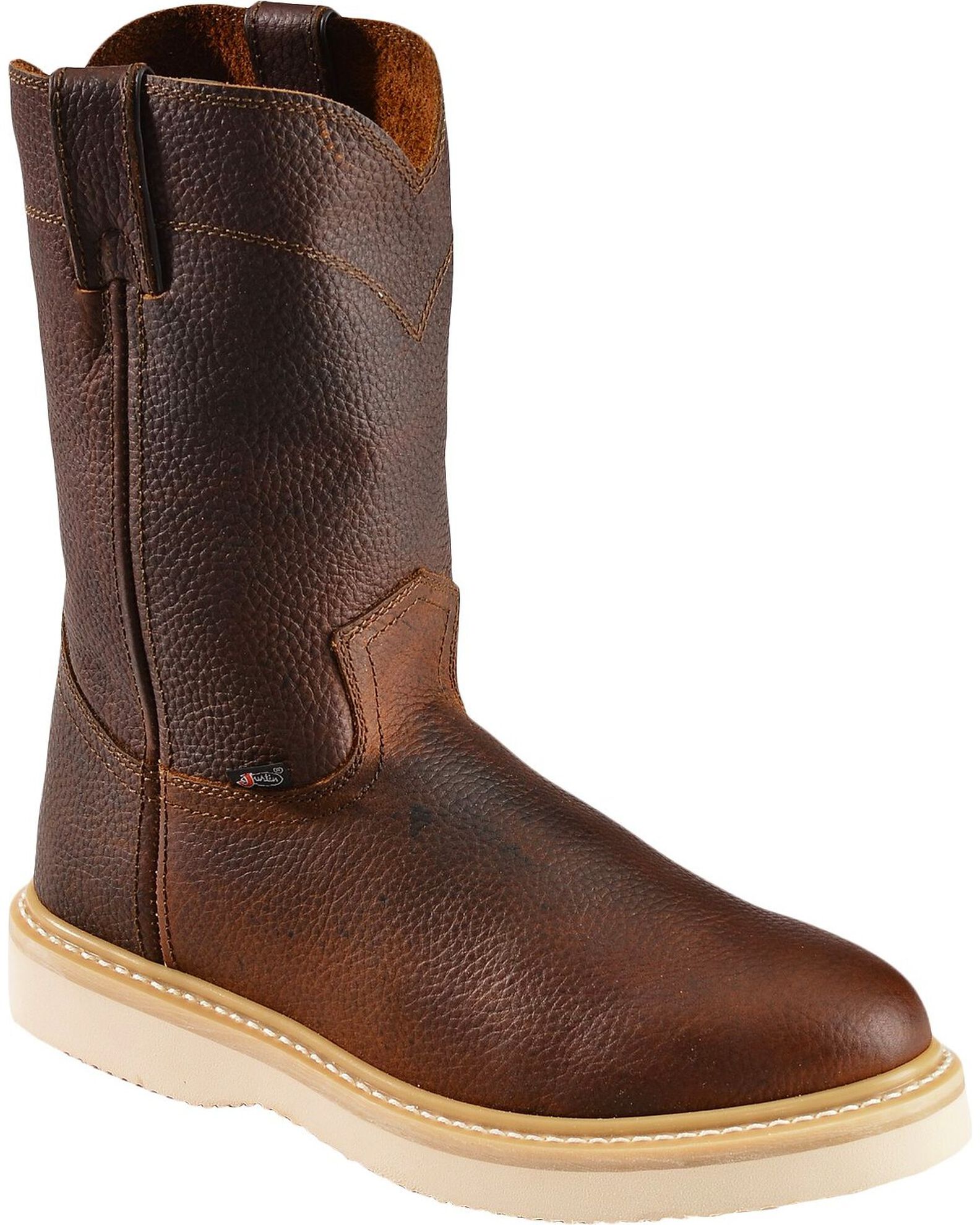 Justin Men s Axe Electrical Hazard Light Duty Pull On Work Boots Soft Toe Country Outfitter