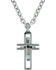Image #2 - Montana Silversmiths Men's Modern Art Cross Necklace, Silver, hi-res