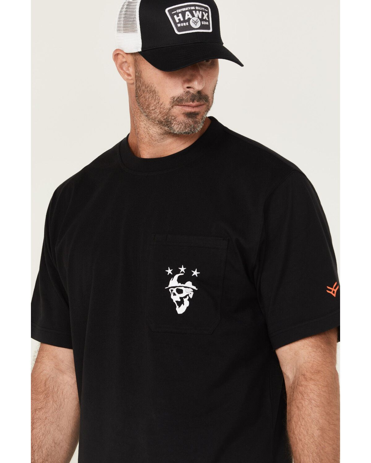 Image #2 - Hawx Men's Scream Embroidered Short Sleeve Graphic T-Shirt, Black, hi-res