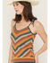 Image #4 - Shyanne Women's Garrson Striped Sweater Tank, Teal, hi-res