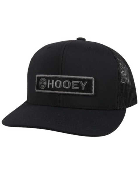 Hooey Men's Lock-Up Trucker Cap , Black, hi-res