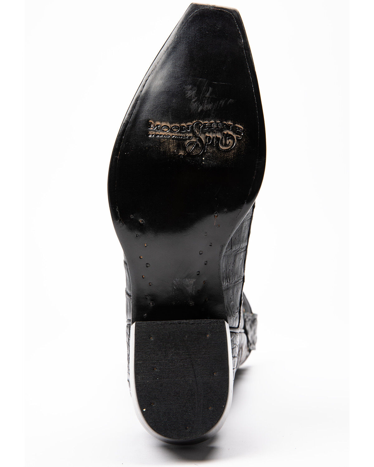 Image #7 - Moonshine Spirit Men's Rock City Fuscus Caiman Western Boots - Snip Toe, Black, hi-res