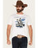 Image #1 - Cody James Men's Western Tradition Cowboy Short Sleeve Graphic T-Shirt, White, hi-res
