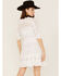 Image #4 - Maia Bergman Women's Vera Eyelet Lace Long Sleeve Mini Dress, White, hi-res