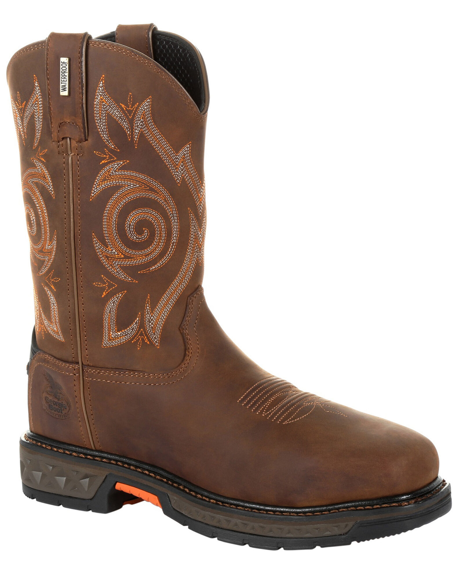 Georgia Boot Men s Carbo Tec LT Waterproof Western Work Boots Steel Toe Country Outfitter