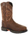 Georgia Boot Men's Carbo-Tec LT Waterproof Western Work Boots - Steel Toe, Brown, hi-res
