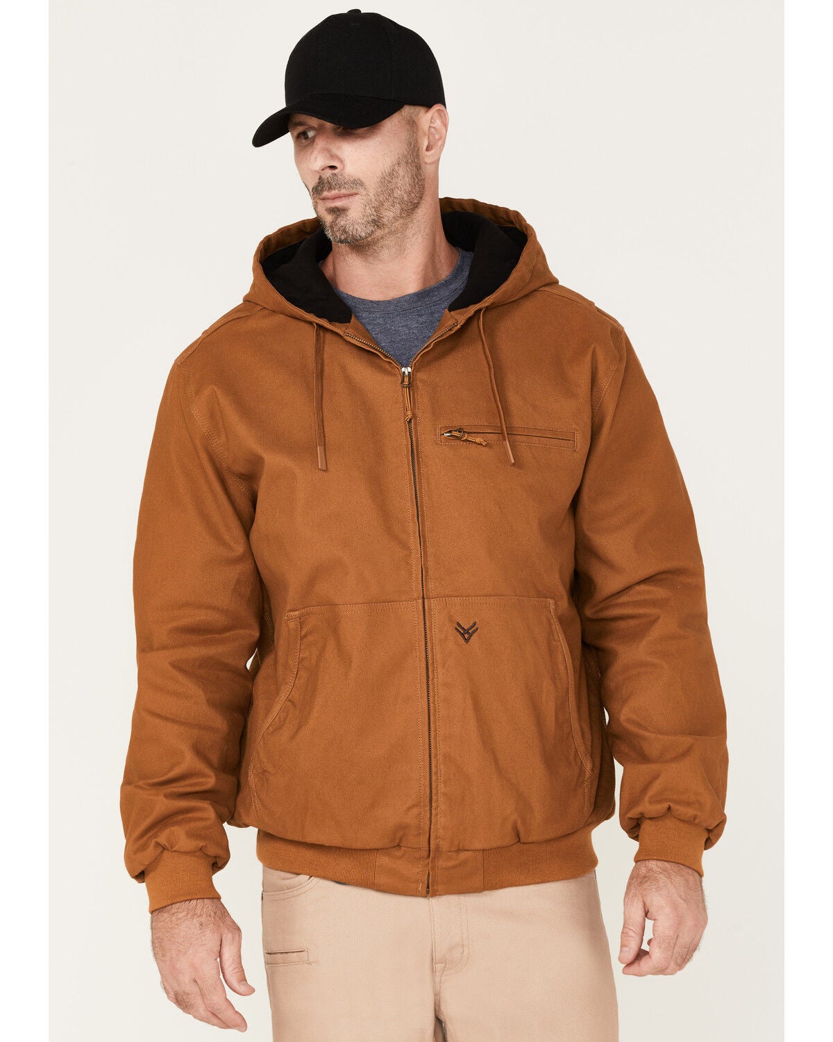 Hawx Men's Pro Hooded Bomber Jacket, Rust Copper, hi-res