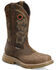 Image #1 - Double-H Men's Carlos Waterproof Western Work Boots - Composite Toe, Tan, hi-res
