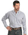 Image #1 - Ariat Men's Flame-Resistant Striped Work Shirt - Big & Tall, Blue, hi-res