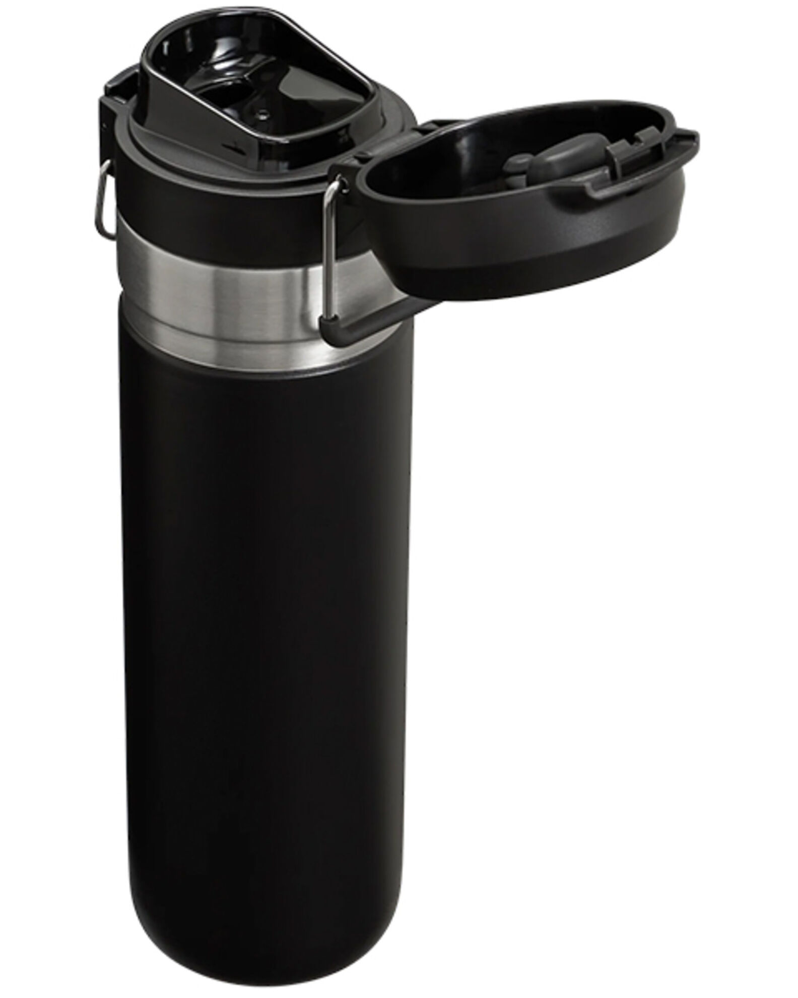 Image #2 - Stanley Quick Flip 24oz Go Bottle, Black, hi-res