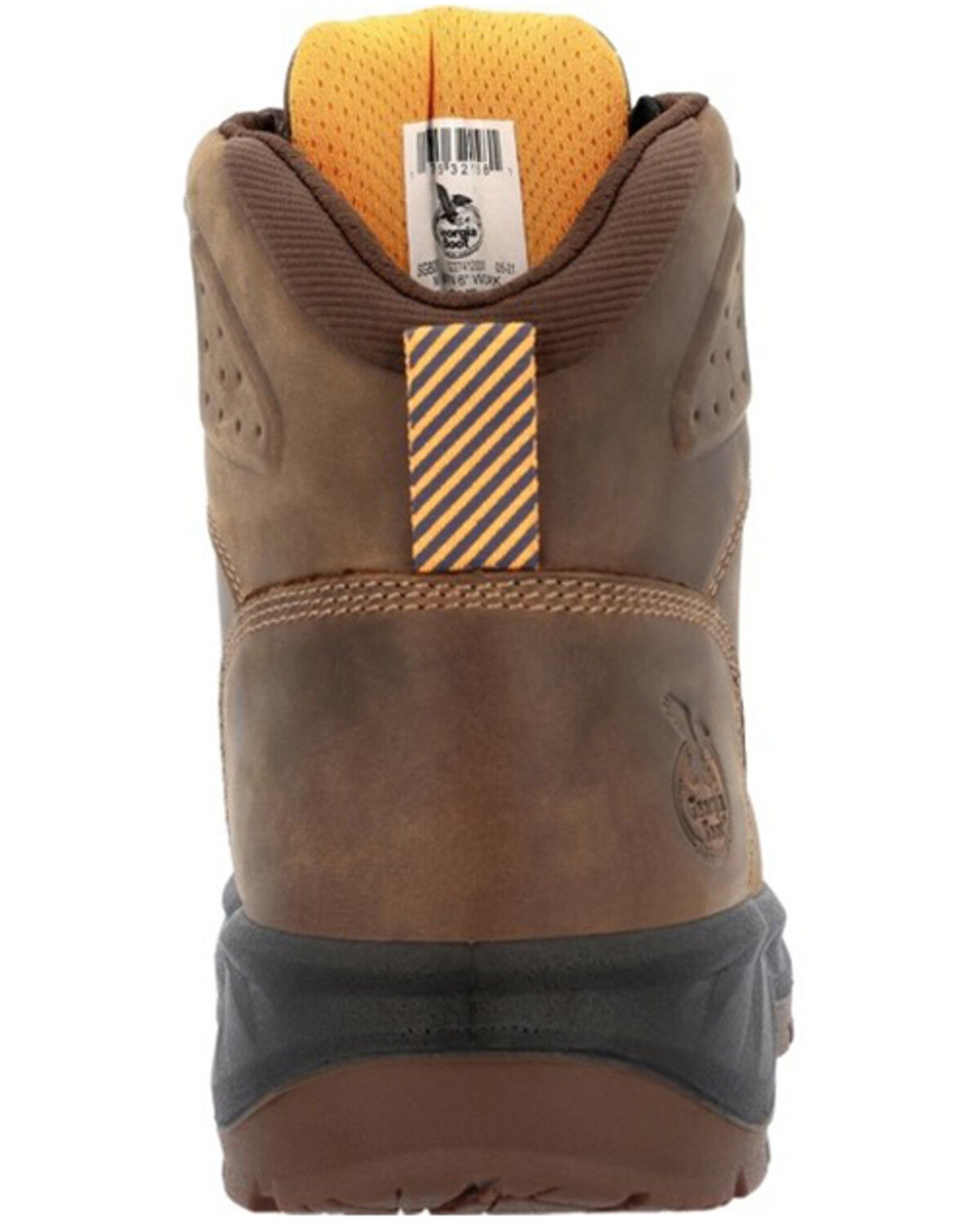 Image #5 - Georgia Boot Men's Lace-Up 6" Waterproof Work Boot - Alloy Toe, Brown, hi-res