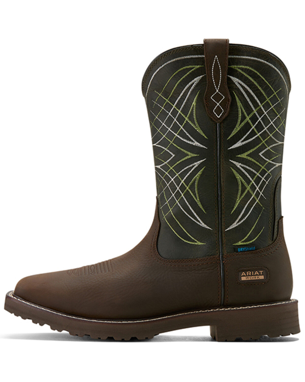 Image #2 - Ariat Men's Activator Waterproof Work Boots - Soft Toe, Dark Brown, hi-res