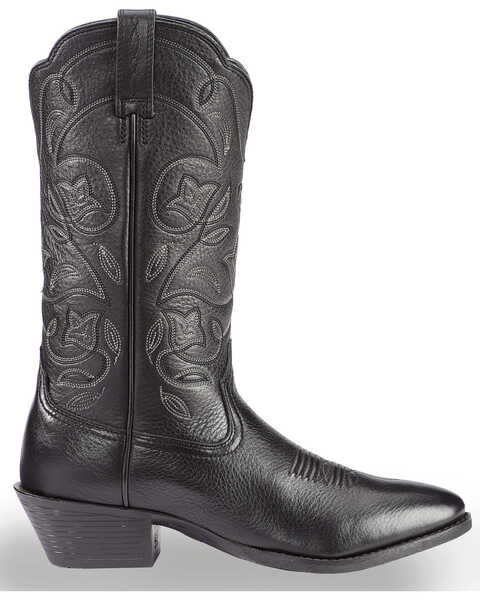 Image #3 - Ariat Women's Heritage Western Boots - Round Toe, Black, hi-res