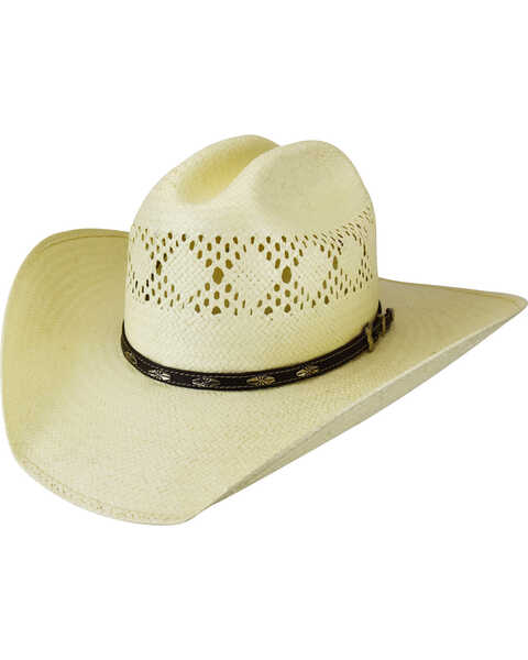 Image #1 - Bailey Men's Shawnee Diamond Vented Western Hat, Natural, hi-res