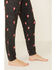 Image #3 - PJ Salvage Women's Lil Hearts Lounge Pants, Charcoal, hi-res