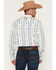 Image #4 - RANK 45&reg; Men's Apache RODEOTEK&trade; Southwestern Striped Long Sleeve Button-Down Stretch Western Shirt, Cream, hi-res