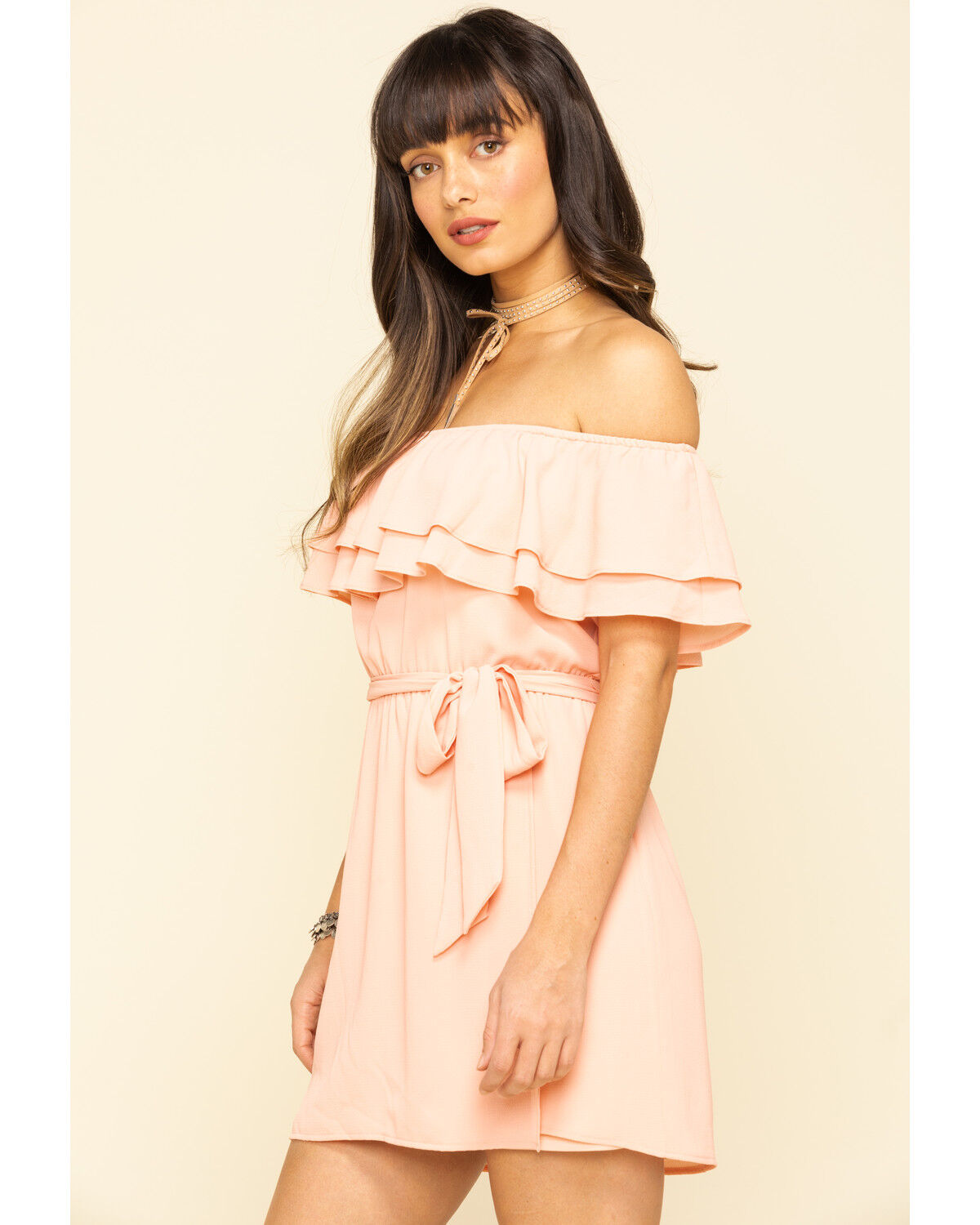 Image #3 - Show Me Your Mumu Women's Peach Rosie Mini Dress, , hi-res