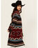 Image #2 - Cotton & Rye Women's Southwestern Print Long Concho Cardigan, Burgundy, hi-res