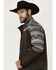 Image #2 - Hooey Men's Serape Striped Print Color Block Softshell Jacket, Brown, hi-res