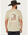 Image #1 - Panhandle Slim Men's Desert Short Sleeve Graphic T-Shirt, Sage, hi-res