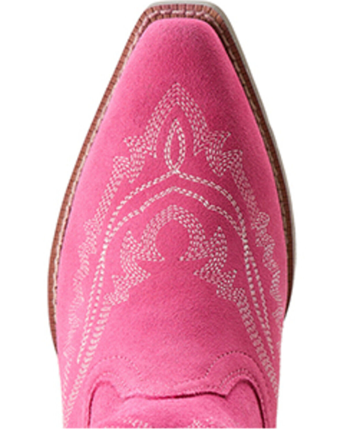 Image #4 - Ariat Girls' Casanova Suede Western Boots - Snip Toe, Pink, hi-res