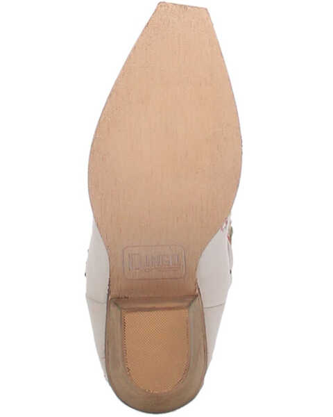 Image #7 - Dingo Women's Poppy Western Boot - Snip Toe , Off White, hi-res