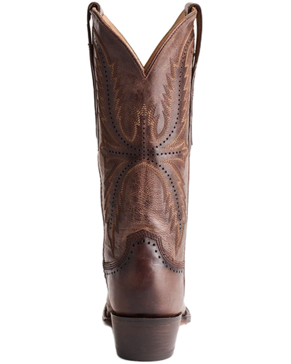 Image #4 - Lucchese Women's Marcella Western Boots - Snip Toe, Brown, hi-res