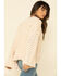 POL Women's Chenille Oversized Sleeve V-Neck Sweater , Ivory, hi-res