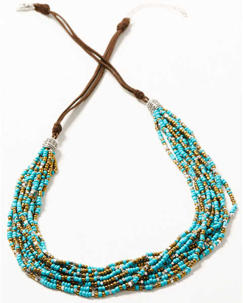 Image #1 - Shyanne Women's Wild Blossom Turquoise Multi Beaded Necklace, Multi, hi-res