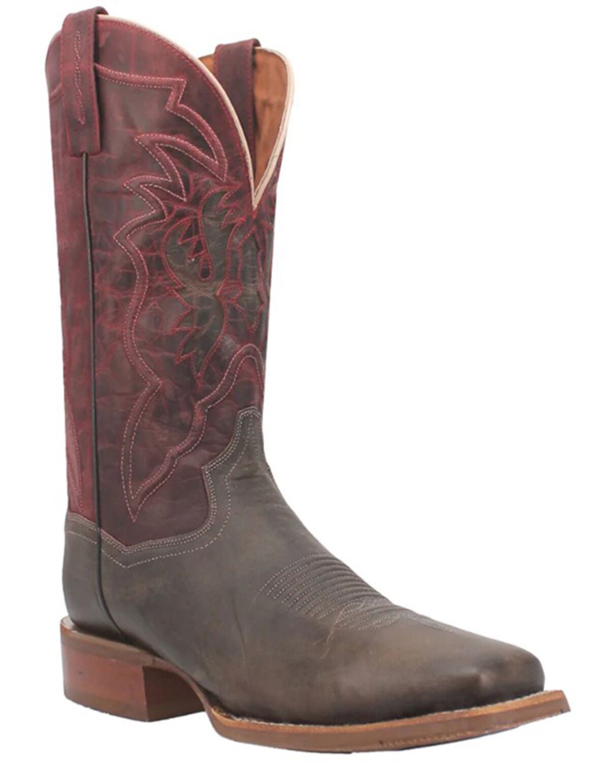 Dan Post Men's Jacob Performance Western Boots - Broad Square Toe, Chocolate, hi-res