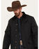Image #2 - RangeWear by Scully Men's Long Canvas Duster, Black, hi-res
