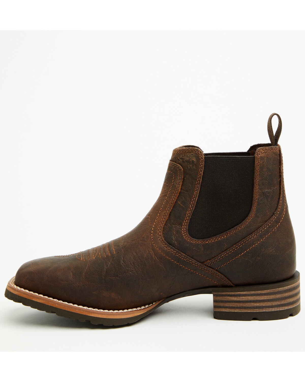 Image #3 - Ariat Men's Elephant Print Hybrid Low Boy Chelsea Boots - Broad Square Toe, Brown, hi-res