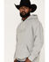 Image #2 - Levi's Men's Box Tab Graphic Logo Hooded Sweatshirt, Heather Grey, hi-res