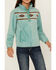 Image #3 - Cruel Girl Girls' Southwestern Fleece Pullover, Turquoise, hi-res