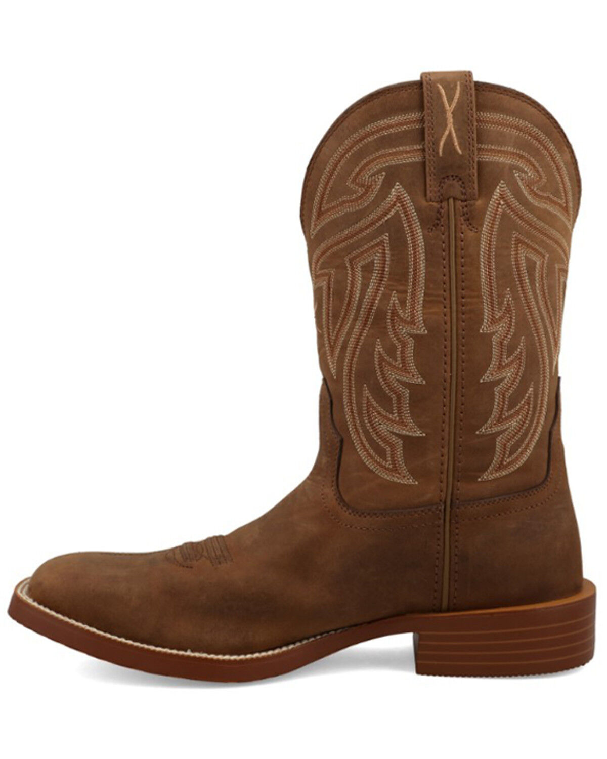 Image #3 - Twisted X Men's 11" Tech X Western Boots - Broad Square Toe, Brown, hi-res