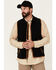 Image #1 - Carhartt Men's Black Relaxed Fit Zip-Front Fleece Vest , Black, hi-res