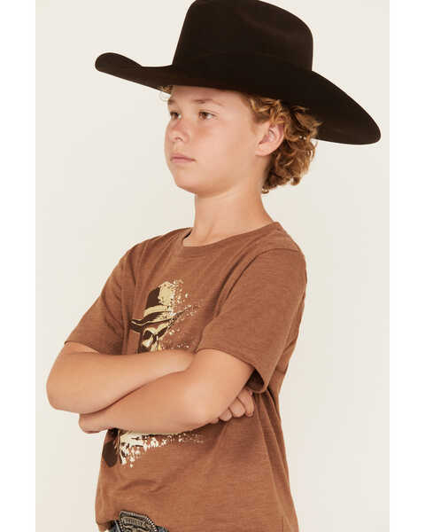 Image #2 - Cody James Boys' Desert Ride Short Sleeve Graphic T-Shirt , Brown, hi-res