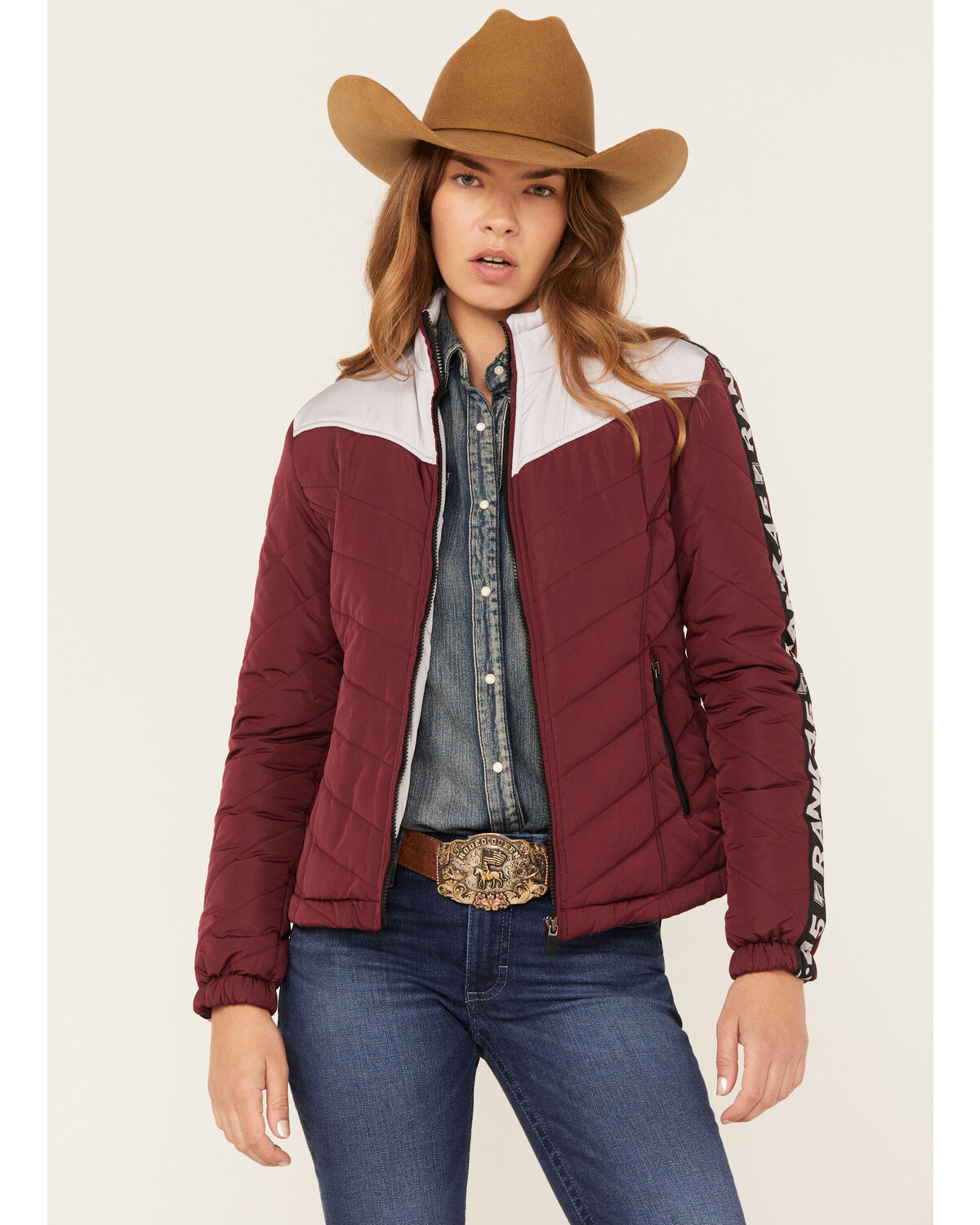 Image #2 - RANK 45® Women's Western Performance Puffer Jacket, , hi-res