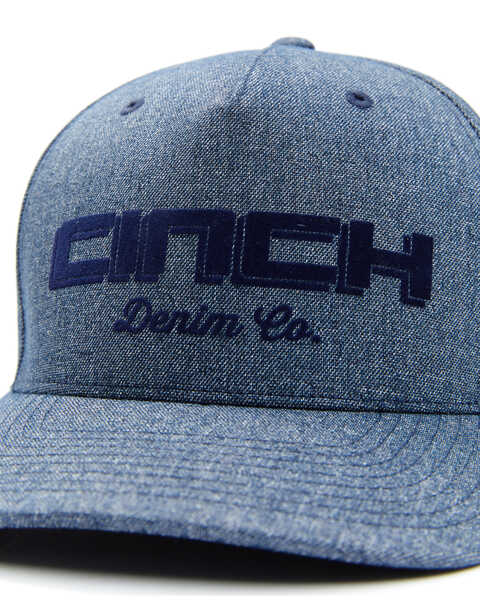 Image #2 - Cinch Men's Embroidered Logo Ball Cap , Navy, hi-res