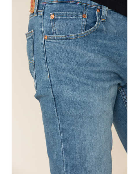 Image #5 - Levi's Men's 527 Begonia Subtle Light Stretch Slim Bootcut Jeans, Blue, hi-res