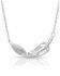 Montana Silversmiths Women's Turning Feather Pendant Necklace, Silver, hi-res
