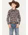 Image #1 - Cody James Boys' Johnny Ringo Long Sleeve Snap Western Shirt, Red, hi-res