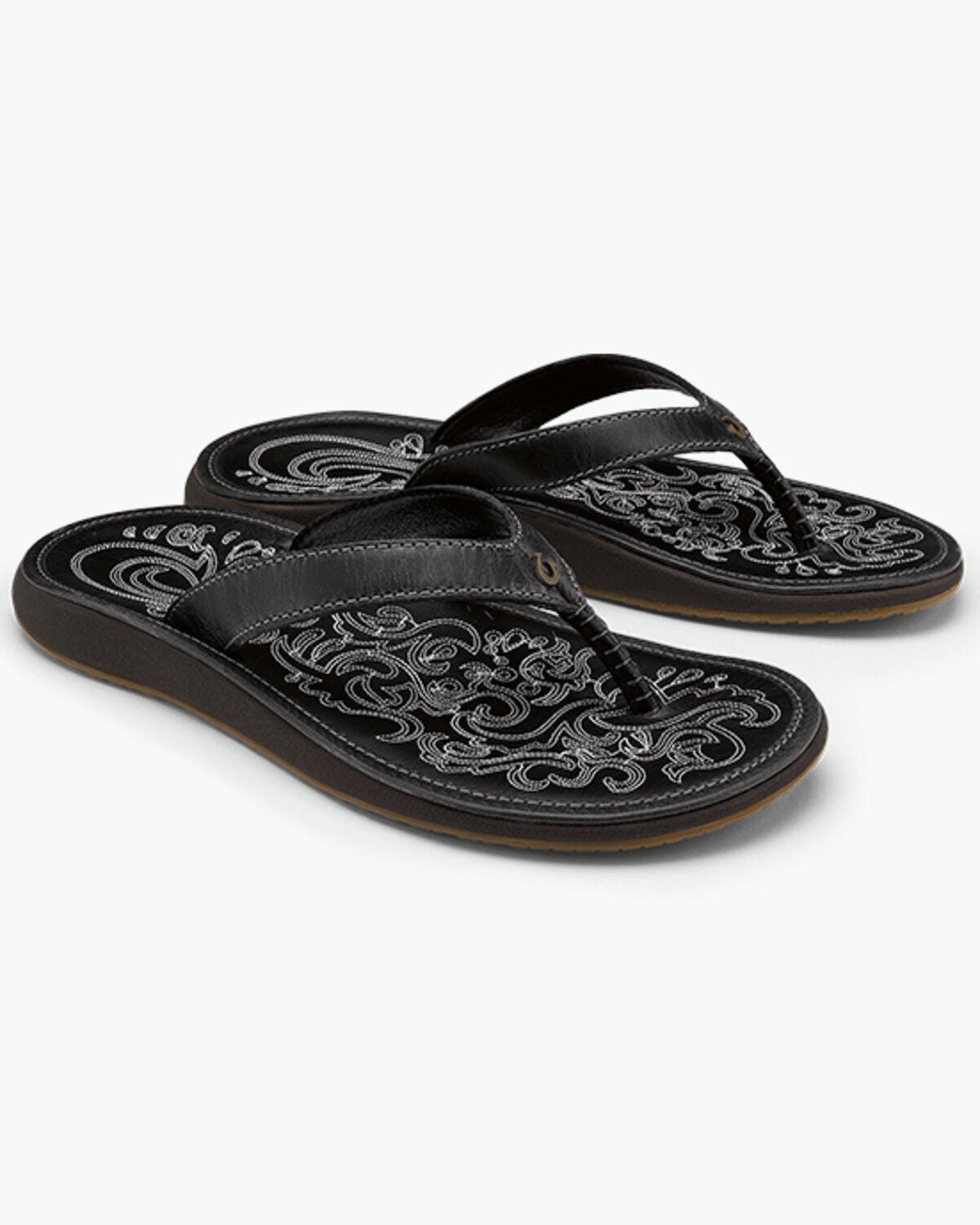 OluKai Women's Paniolo Sandals, Black, hi-res