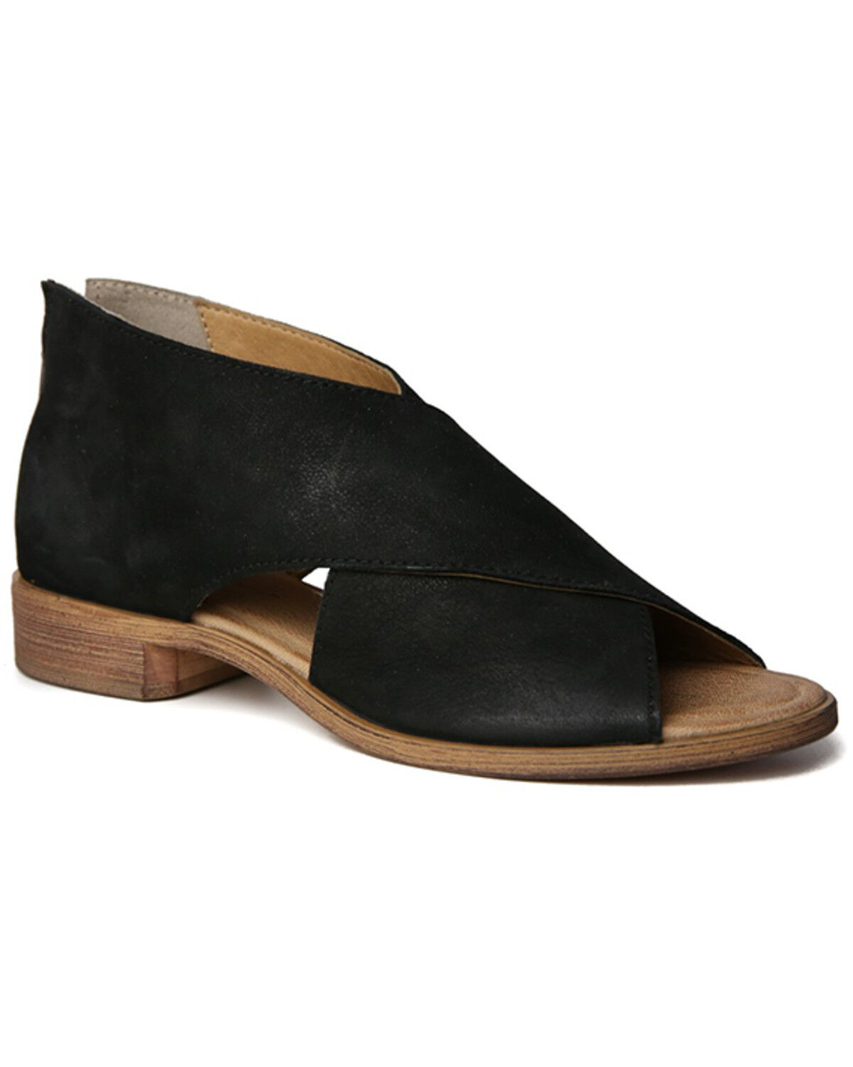 Image #1 - Band of the Free Women's Venice Western Casual Shoes - Open Toe, Black, hi-res