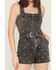 Image #3 - Rock & Roll Denim Women's Sleeveless Star Studded Denim Romper, Black, hi-res
