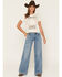 Image #1 - Ariat Women's Vilma Medium Wash Revel High Rise Wide Leg Ultrastretch Denim Jeans, Medium Wash, hi-res