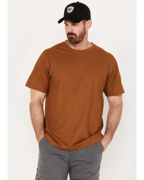 Hawx Men's UPF Short Sleeve Work T-Shirt, Rust Copper, hi-res