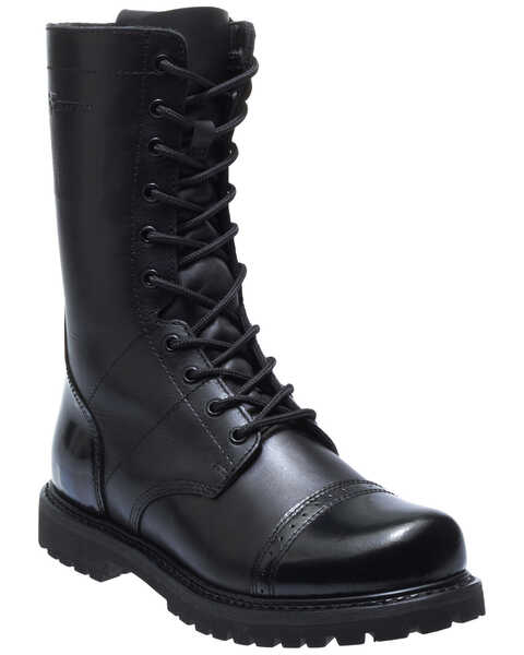 Image #1 - Bates Men's Paratrooper Work Boots - Soft Toe, Black, hi-res