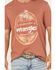 Image #3 - Wrangler Men's Eagle Short Sleeve Graphic T-Shirt, Rust Copper, hi-res